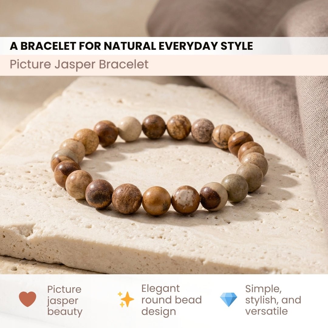 Picture Jasper Bracelet - plusvalueindia