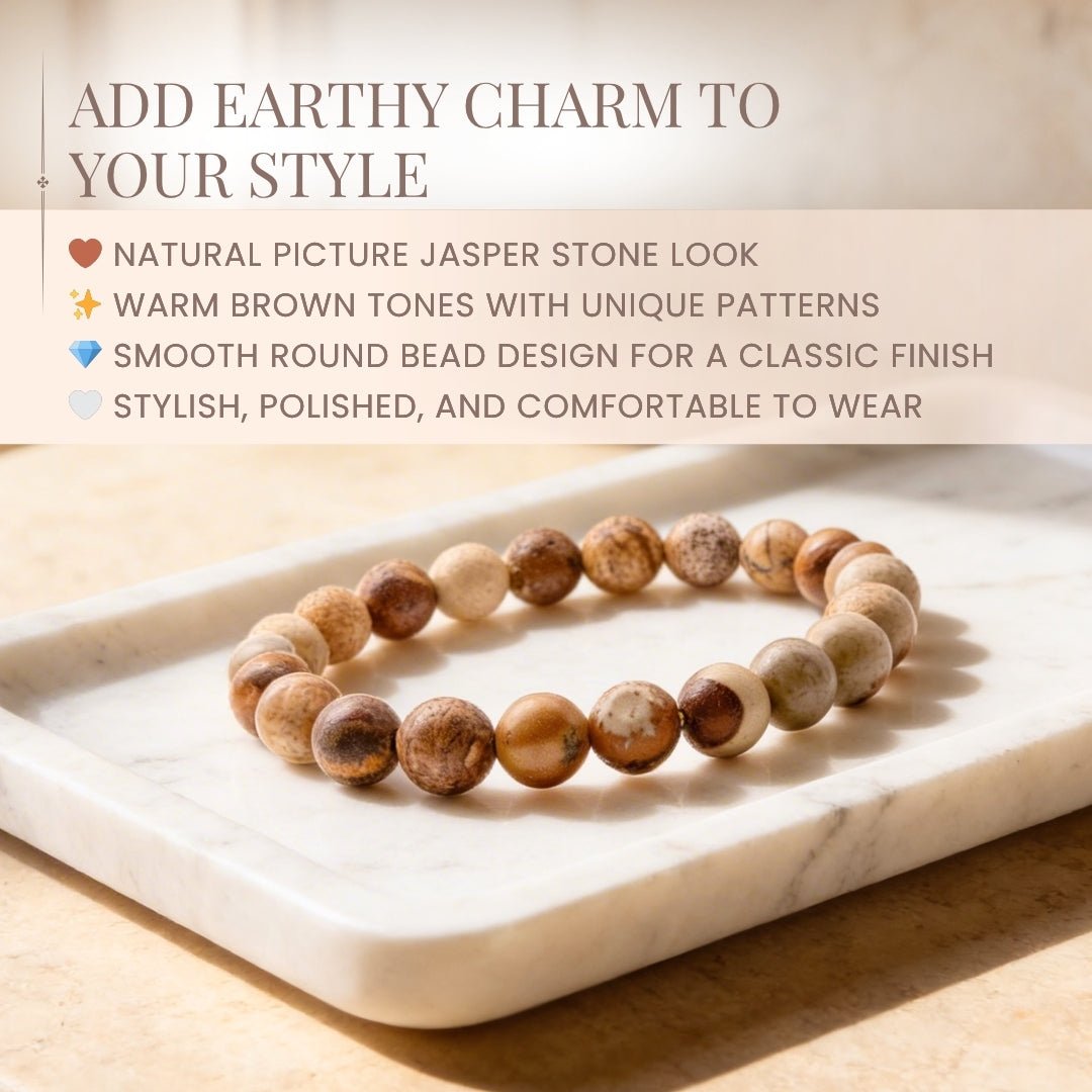 Picture Jasper Bracelet - plusvalueindia
