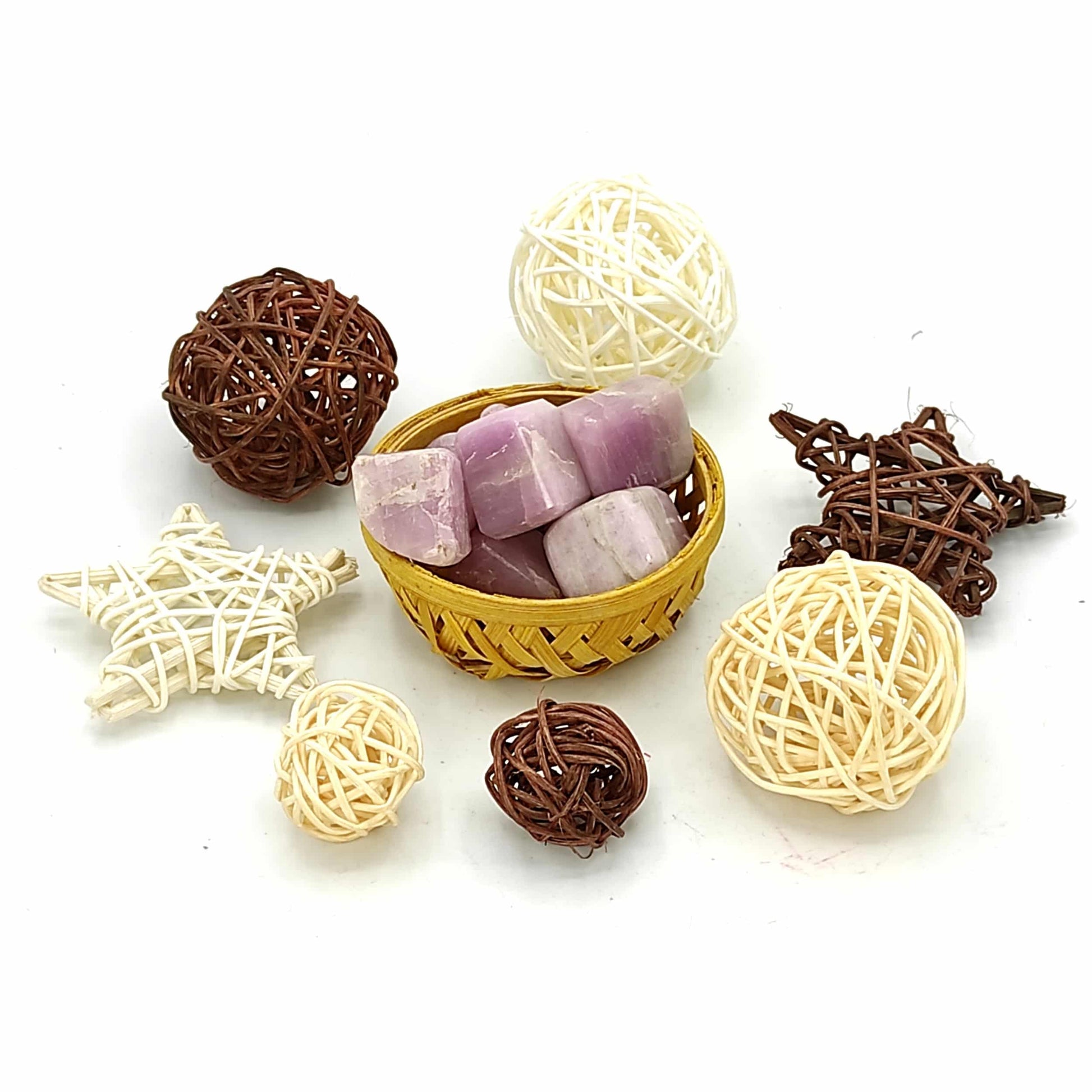 Pink Kunzite Tumbled Stone Pebbles Reiki Healing Crystal 200grams
