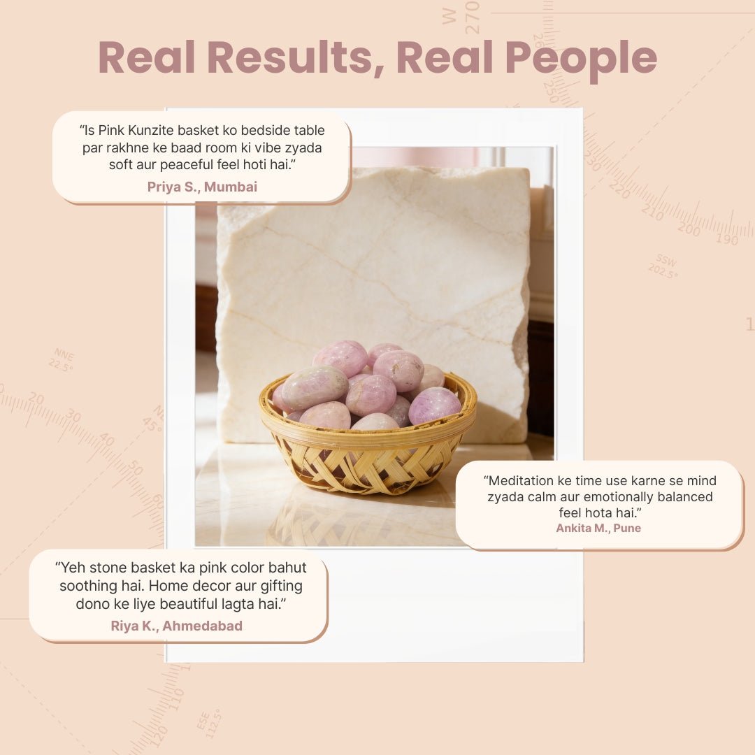 Pink Kunzite Tumbled Stone Pebbles - plusvalueindia