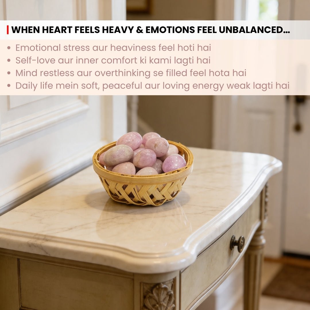 Pink Kunzite Tumbled Stone Pebbles - plusvalueindia