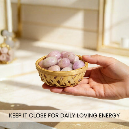 Pink Kunzite Tumbled Stone Pebbles - plusvalueindia