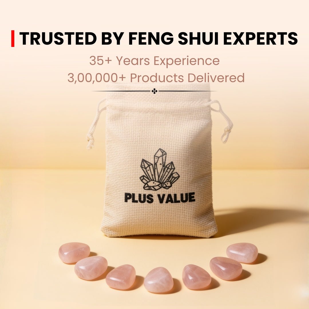 rose quartz pebbles in a bedroom, traditionally associated with love and harmony