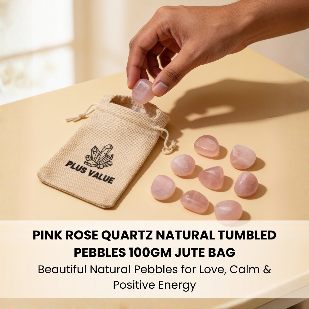 single pink rose quartz tumbled stone showing its polished surface