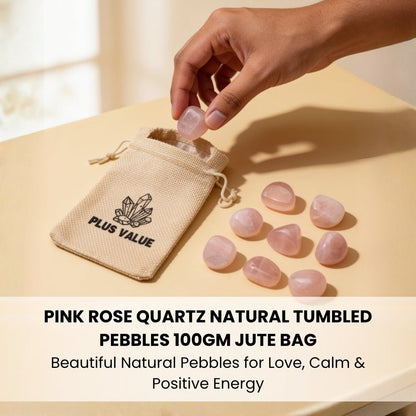 single pink rose quartz tumbled stone showing its polished surface