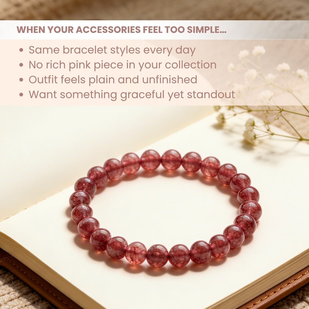 Pink Tourmaline Bracelet | Stylish Charm Crystal Bracelet - plusvalueindia