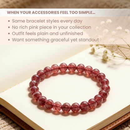 Pink Tourmaline Bracelet | Stylish Charm Crystal Bracelet - plusvalueindia