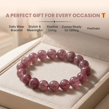 Pink Tourmaline Bracelet | Stylish Charm Crystal Bracelet - plusvalueindia