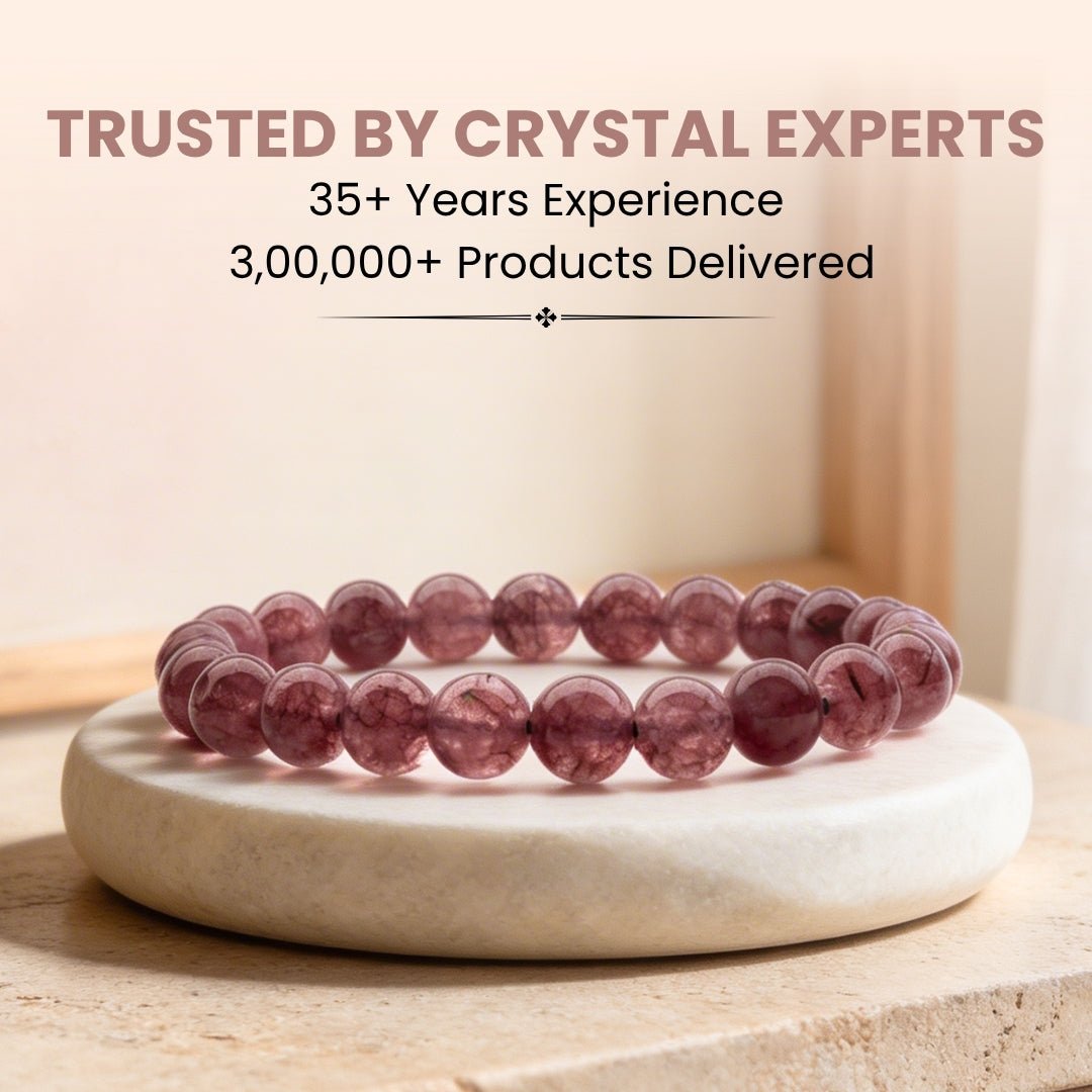 Pink Tourmaline Bracelet | Stylish Charm Crystal Bracelet - plusvalueindia