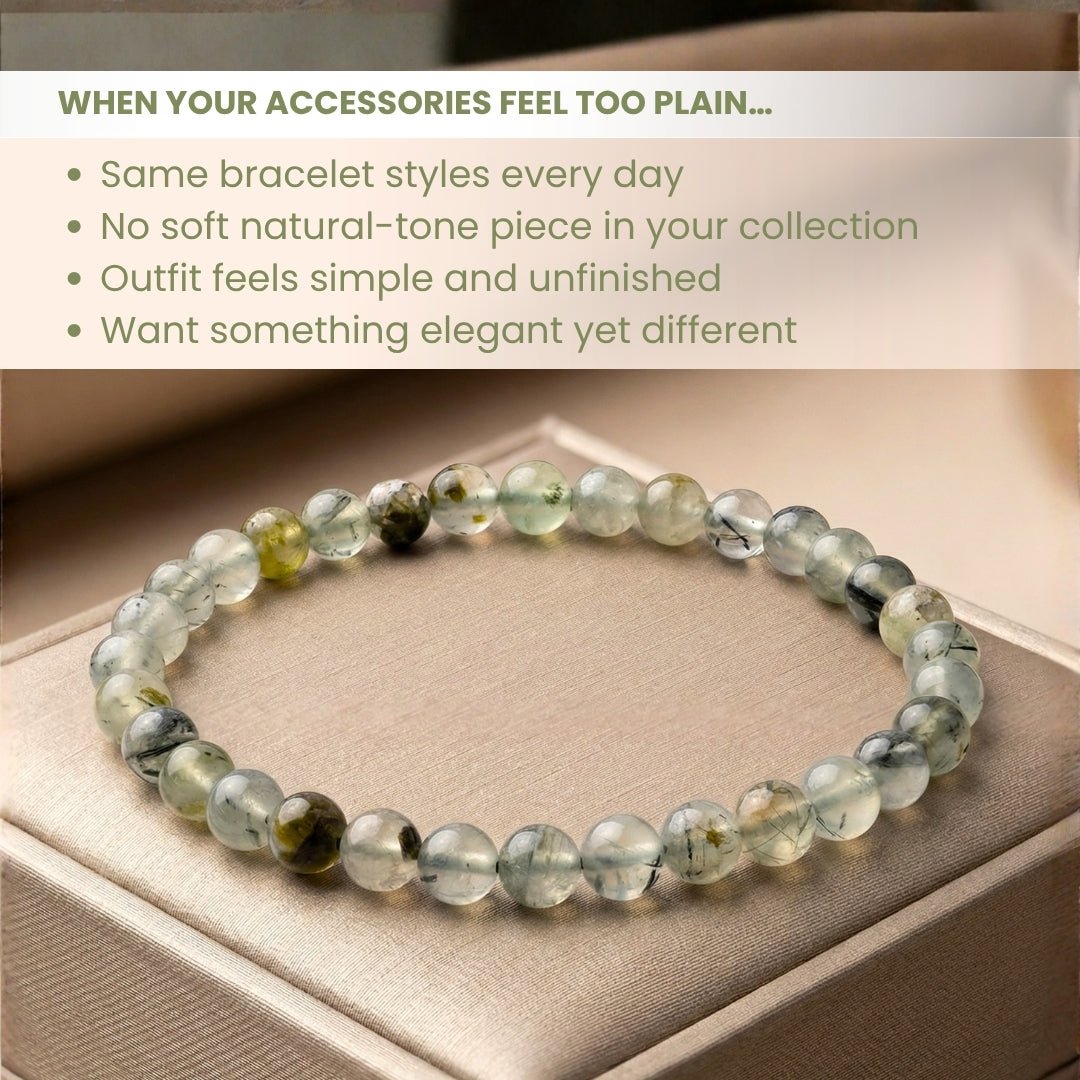 Prehnite Bracelet - plusvalueindia