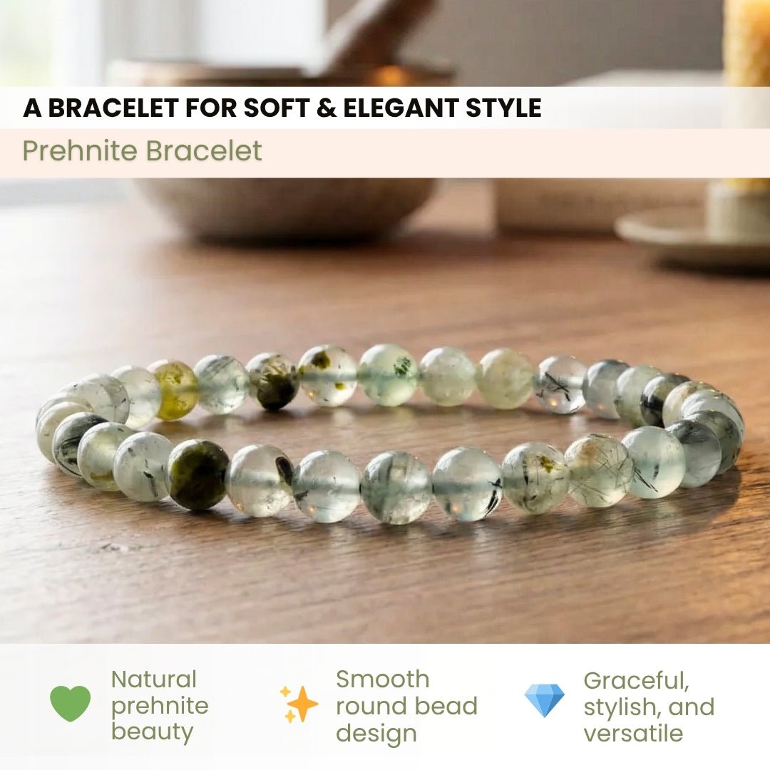 Prehnite Bracelet - plusvalueindia