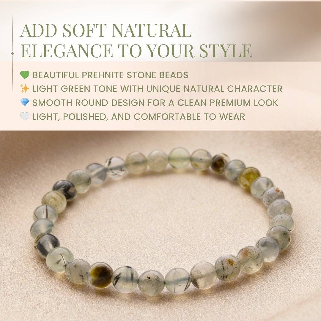 Prehnite Bracelet - plusvalueindia