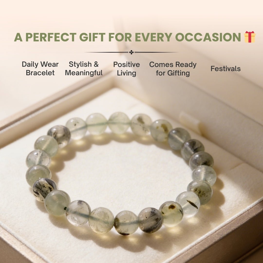 Prehnite Bracelet - plusvalueindia