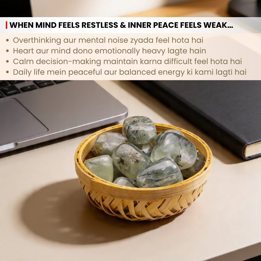 Prehnite Tumbled Stone Pebbles - plusvalueindia