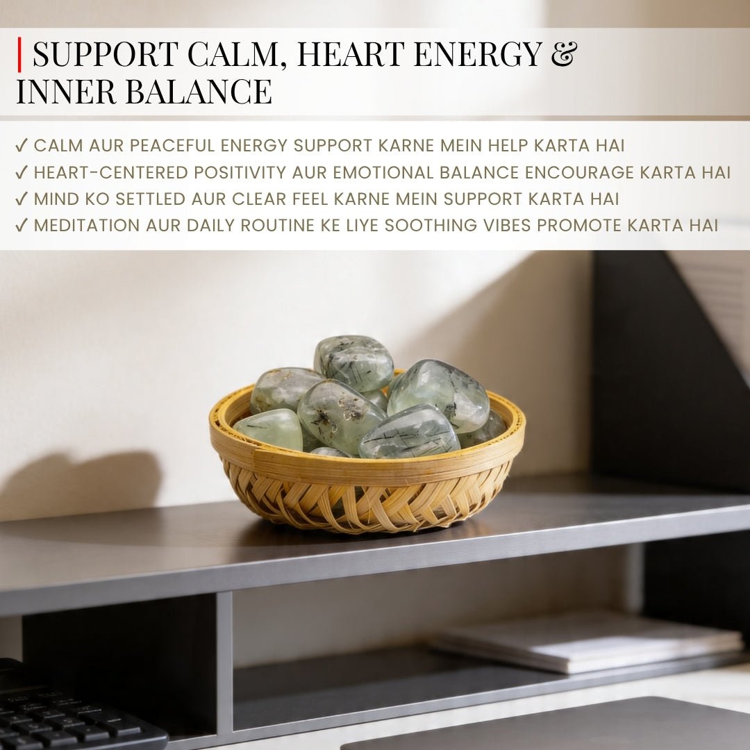 Prehnite Tumbled Stone Pebbles - plusvalueindia