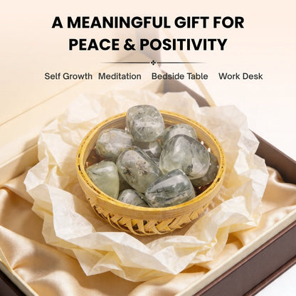 Prehnite Tumbled Stone Pebbles - plusvalueindia