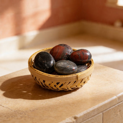 Premium Bloodstone Tumbled Stone Pebbles - plusvalueindia