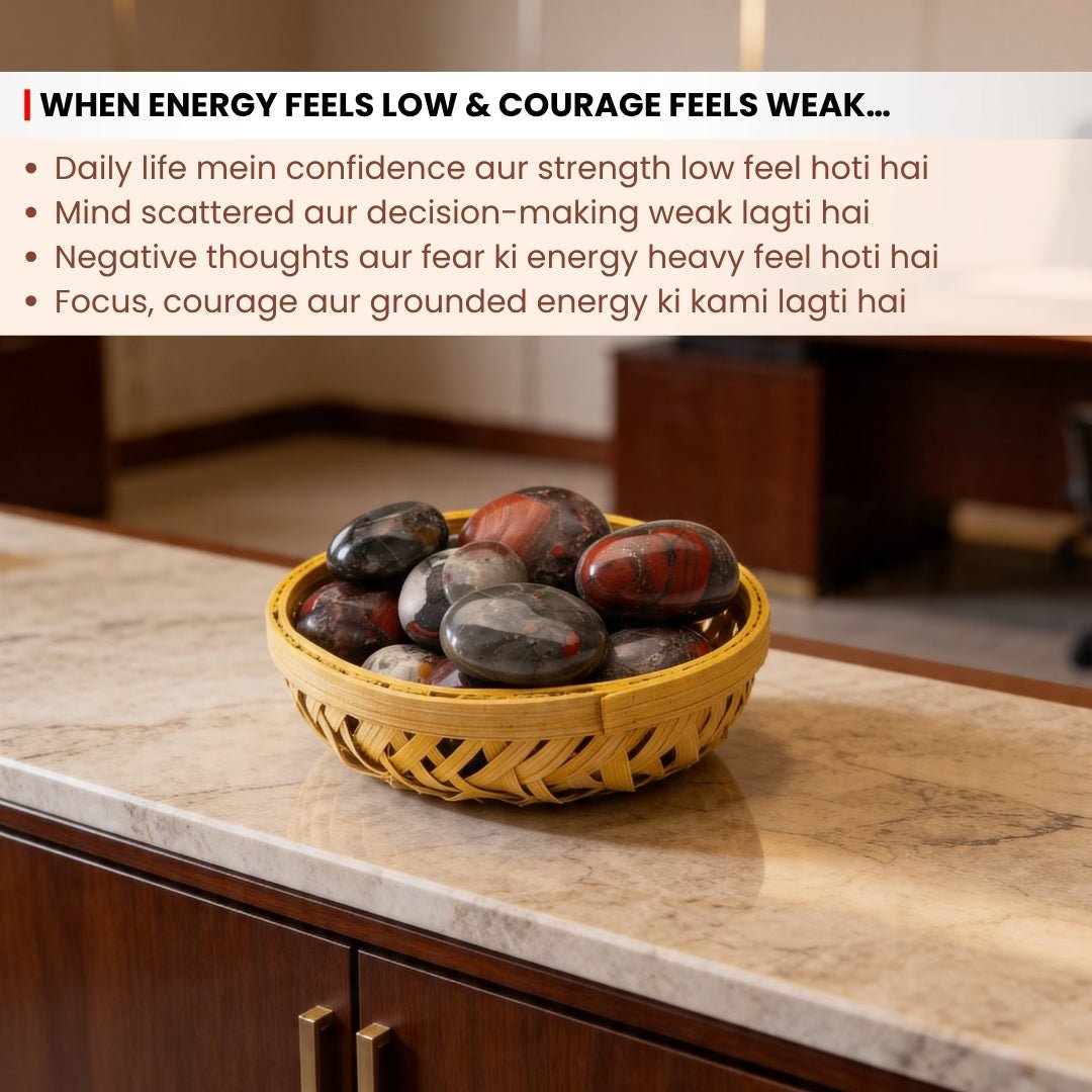 Premium Bloodstone Tumbled Stone Pebbles - plusvalueindia