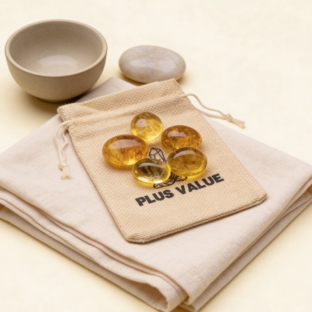 Natural Citrine Tumbled AAA+ Stone Pebbles - plusvalueindia