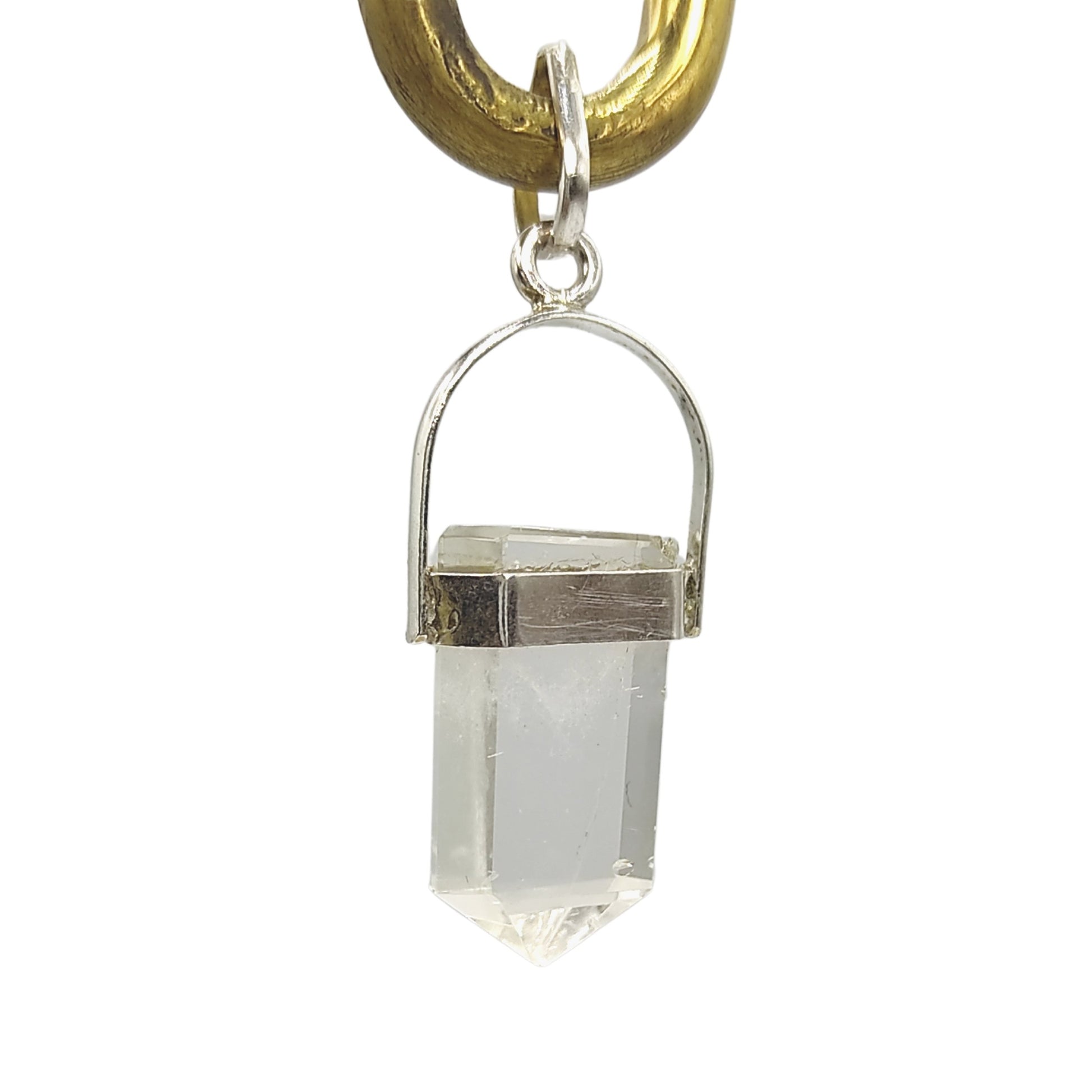 premium crystal quartz stone pendant