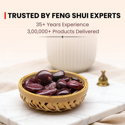 Premium Garnet Tumbled Pebbles - Crystal Energy for Clarity & Focus - plusvalueindia