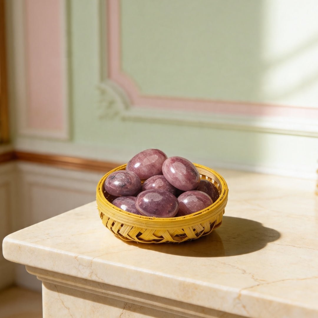 Premium Lepidolite Tumbled Stone Pebbles - plusvalueindia