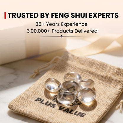 Natural Clear Quartz Crystal Tumbled AAA+ Stone Pebbles - plusvalueindia