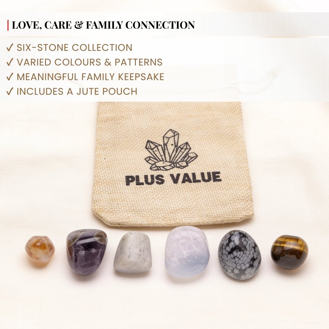 Durable soft fabric drawstring pouch designed to safely hold gentle shielding stones in a school bag or pocket