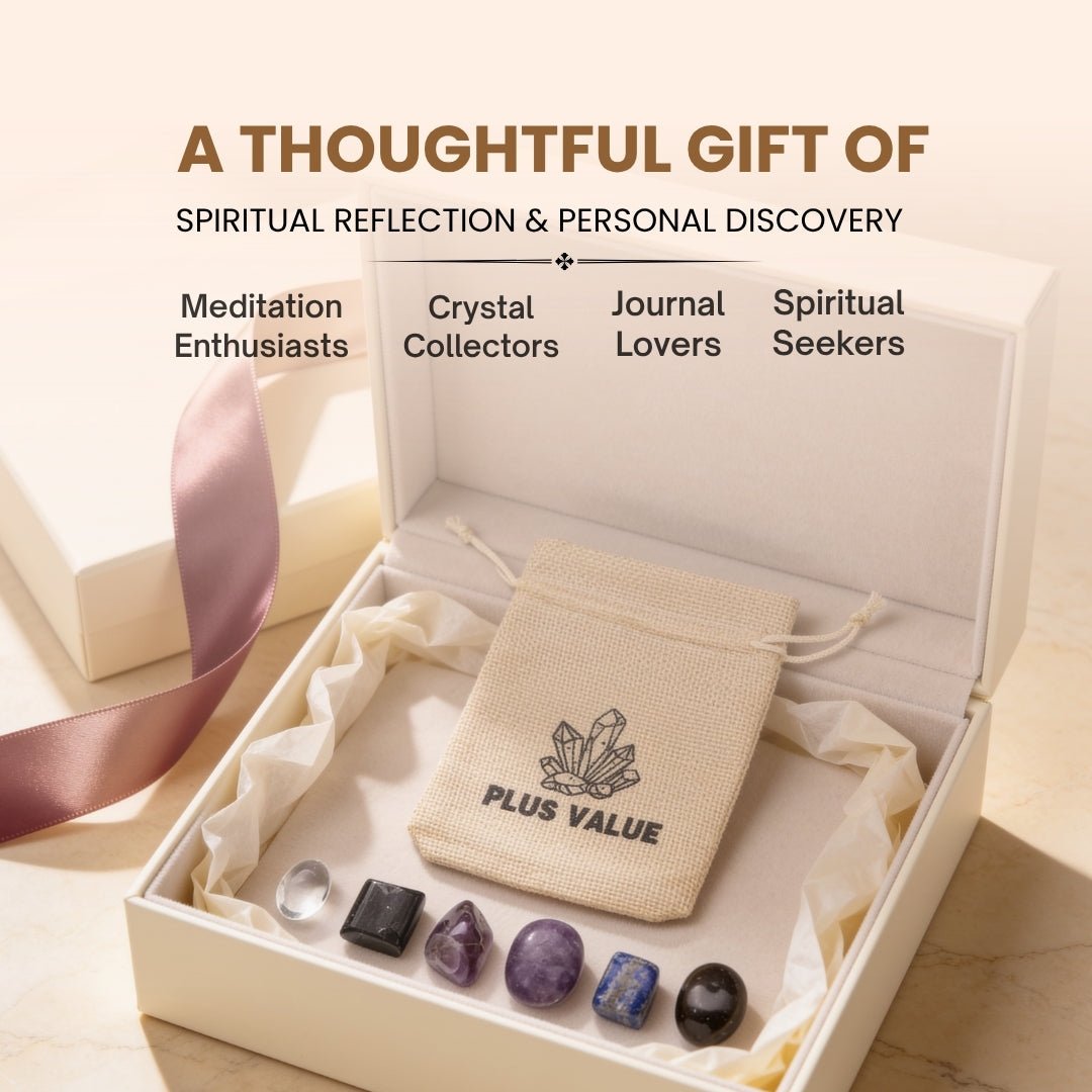 Compact crystal pouch slipped into everyday pocket and placed near meditation cushion for grounding spiritual practices