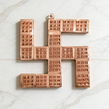 Copper Swastik Pyramid for Vastu - Positive Energy & Dosh Remedy for Home, Office & Factory - plusvalueindia
