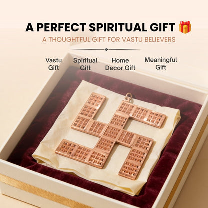 Copper Swastik Pyramid for Vastu - Positive Energy & Dosh Remedy for Home, Office & Factory - plusvalueindia