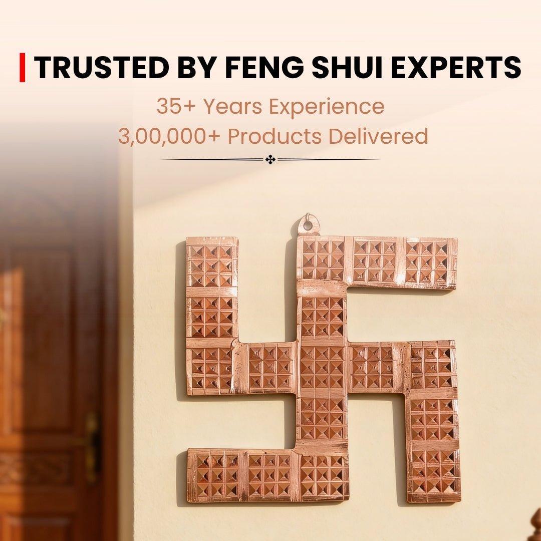 Copper Swastik Pyramid for Vastu - Positive Energy & Dosh Remedy for Home, Office & Factory - plusvalueindia