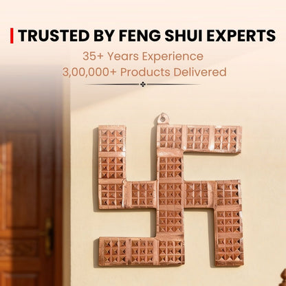 Copper Swastik Pyramid for Vastu - Positive Energy & Dosh Remedy for Home, Office & Factory - plusvalueindia