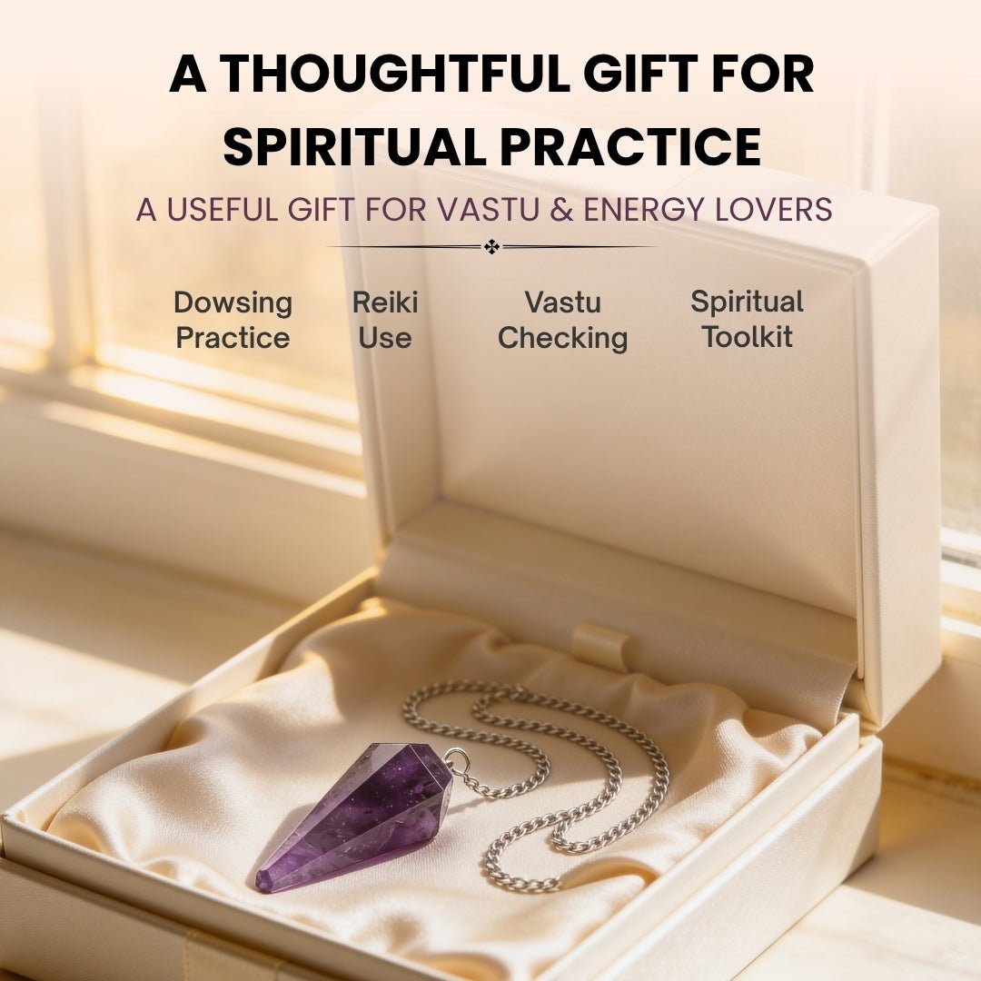 Purple Amethyst Quartz Dowsing Pendulum For Dowsing Expert & Masters - plusvalueindia