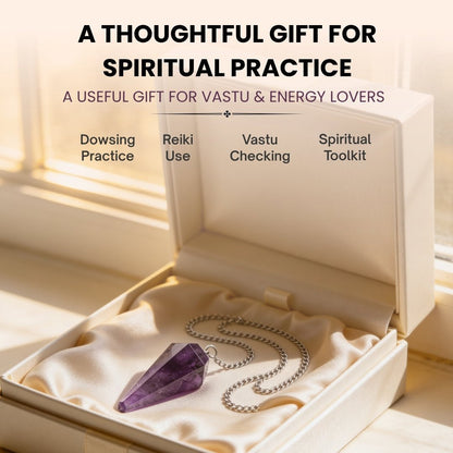 Purple Amethyst Quartz Dowsing Pendulum For Dowsing Expert & Masters - plusvalueindia