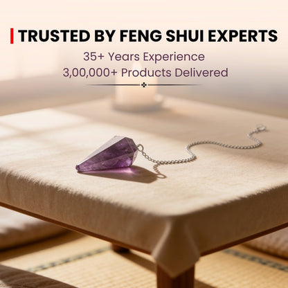 Purple Amethyst Quartz Dowsing Pendulum For Dowsing Expert & Masters - plusvalueindia