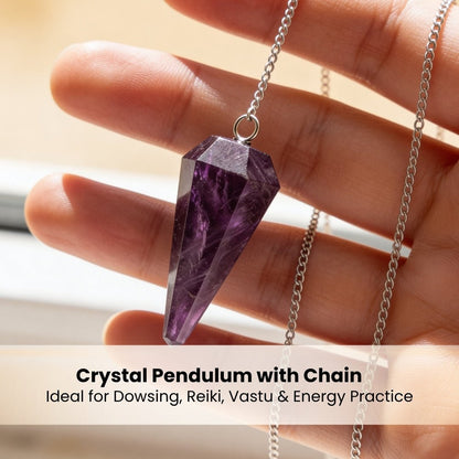 Purple Amethyst Quartz Dowsing Pendulum For Dowsing Expert & Masters - plusvalueindia