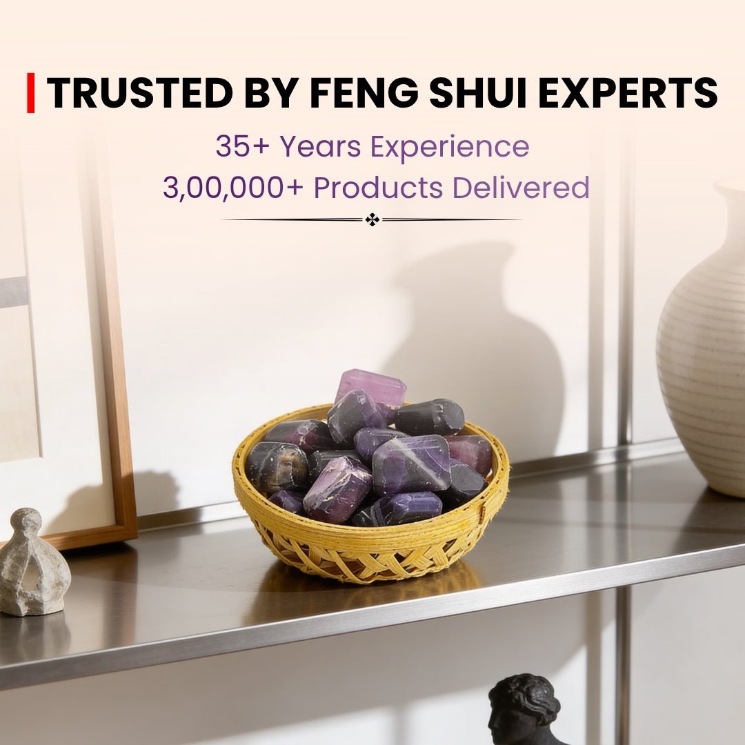 Purple Fluorite Tumbled Stone Pebbles - plusvalueindia