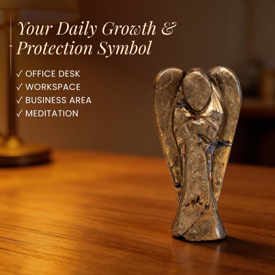 Pyrite Angel Guardian for Career and Business Opportunities - plusvalueindia