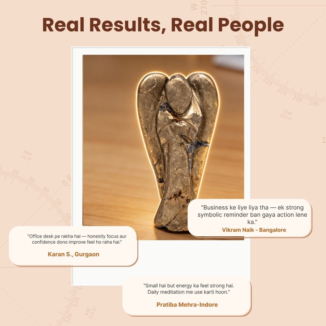 Pyrite Angel Guardian for Career and Business Opportunities - plusvalueindia