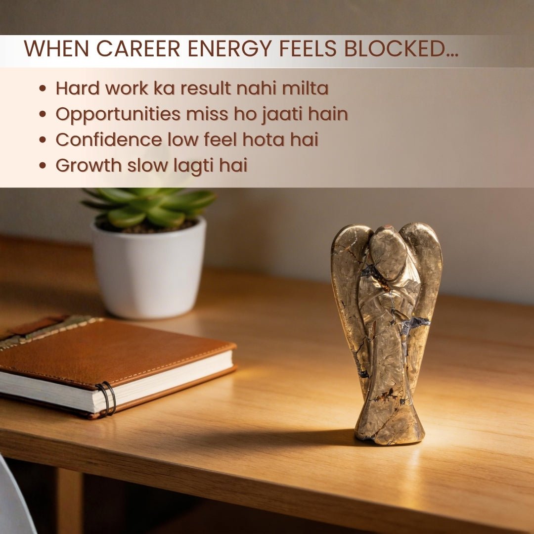 Pyrite Angel Guardian for Career and Business Opportunities - plusvalueindia