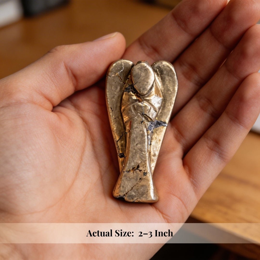 Pyrite Angel Guardian for Career and Business Opportunities - plusvalueindia