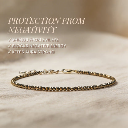 ✨ PYRITE ANKLET FOR WOMEN – WEALTH, CONFIDENCE & MANIFESTATION JEWELLERY - plusvalueindia