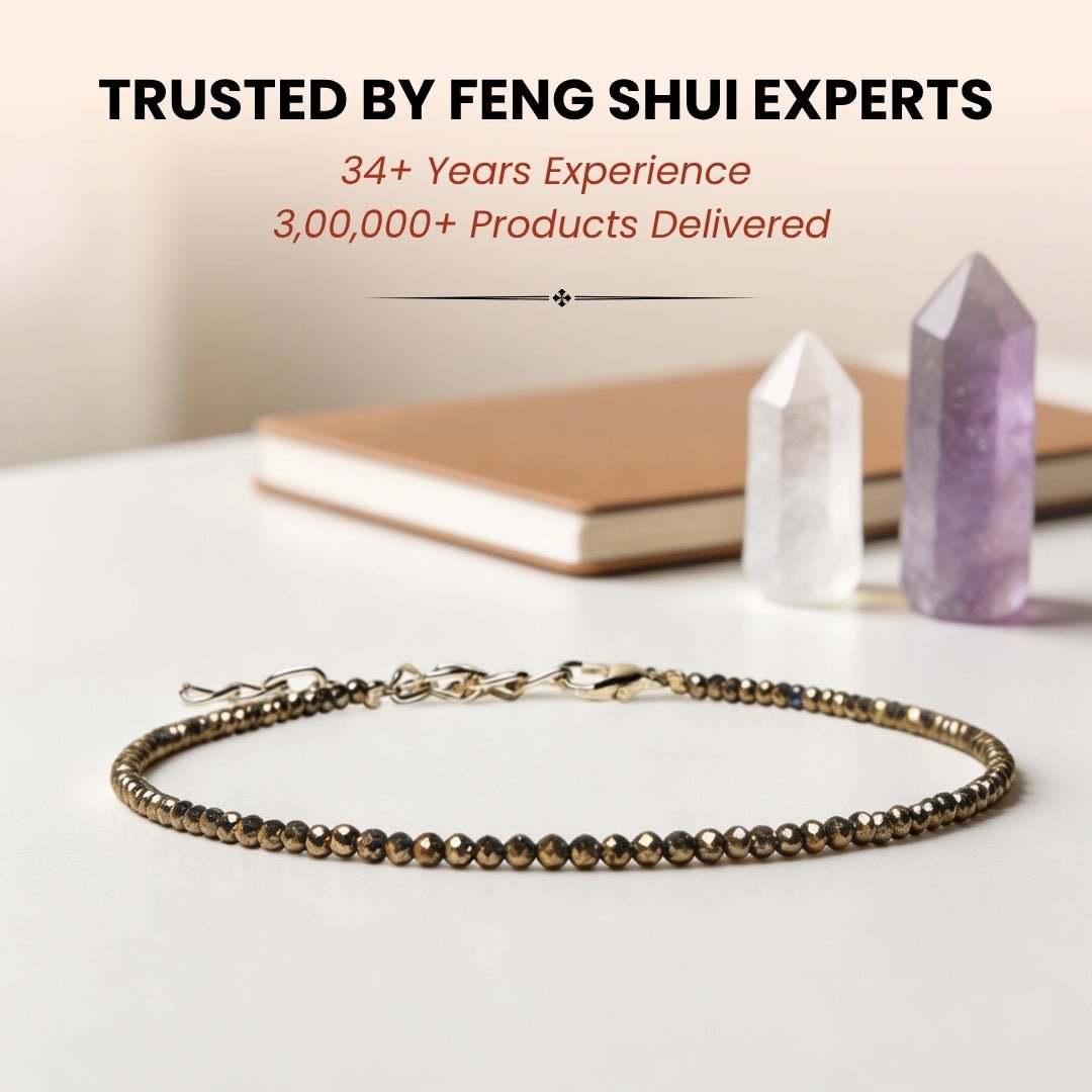 ✨ PYRITE ANKLET FOR WOMEN – WEALTH, CONFIDENCE & MANIFESTATION JEWELLERY - plusvalueindia