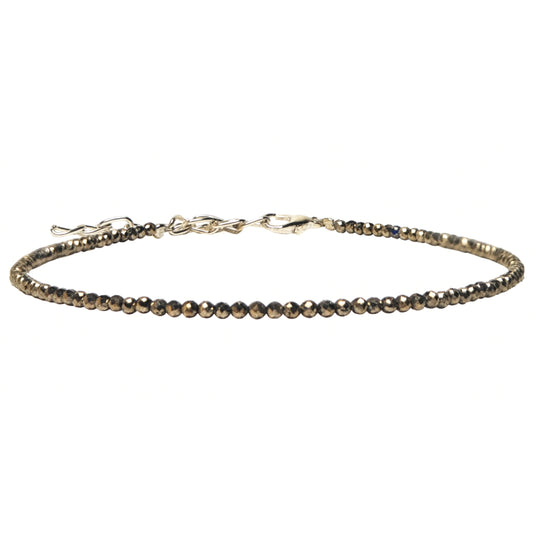 Pyrite Anklet for Wealth Attraction, Money & Prosperity