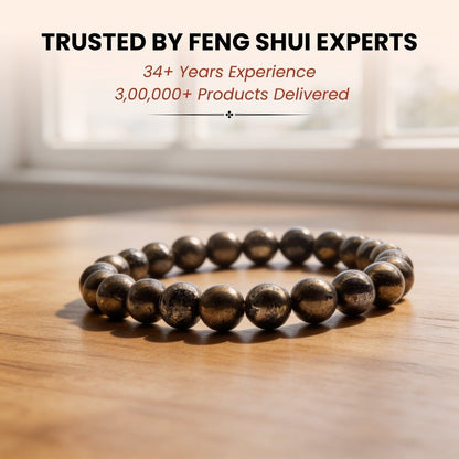 Pyrite Bracelet to Attract Abundance, Prosperity & Good Luck, Money Magnet - plusvalueindia