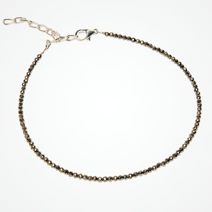 Pyrite Anklet for Wealth Attraction, Money & Prosperity