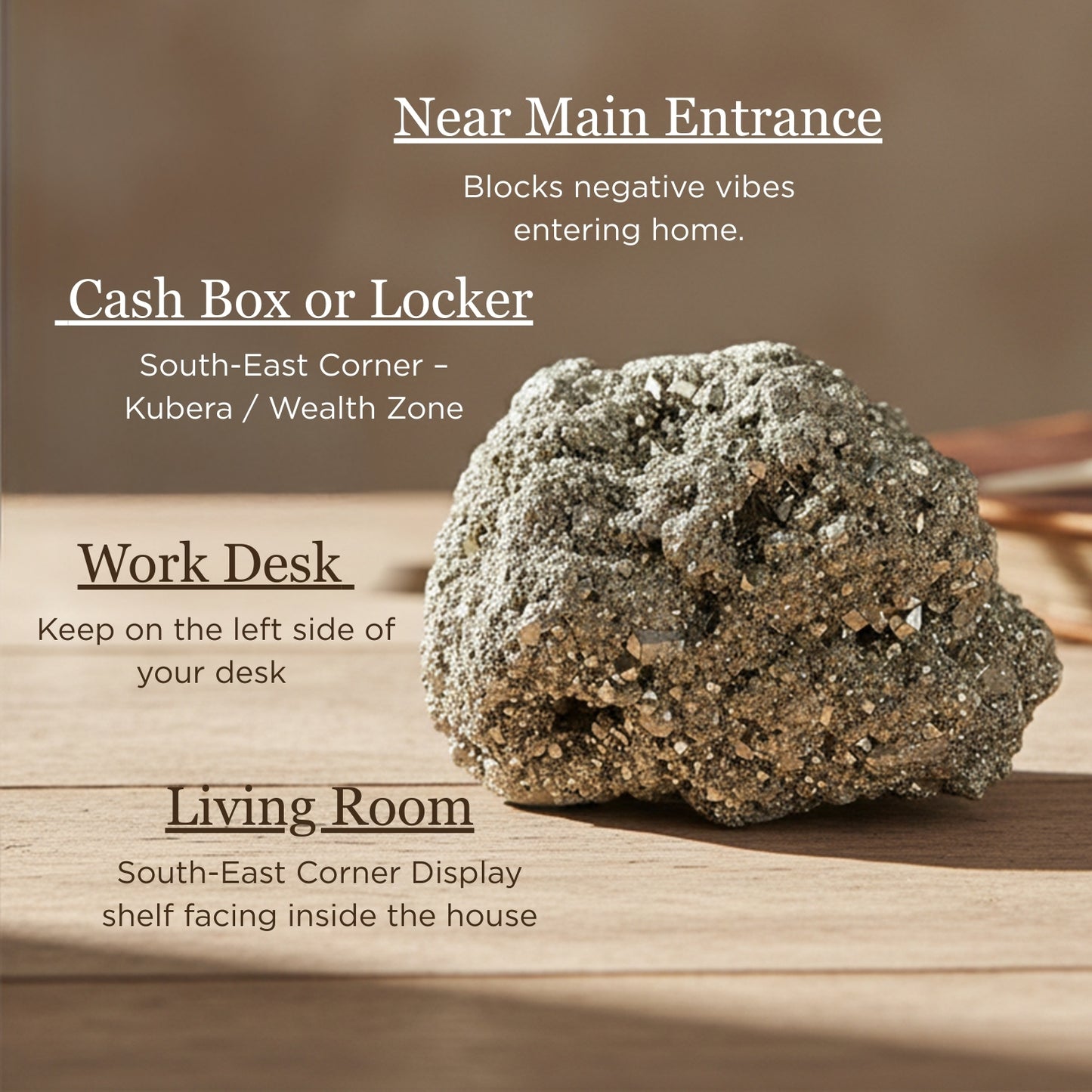 Pyrite Stone Raw Cluster [Attracting Money Fast, Business Luck - Spectacular Results] - plusvalueindia