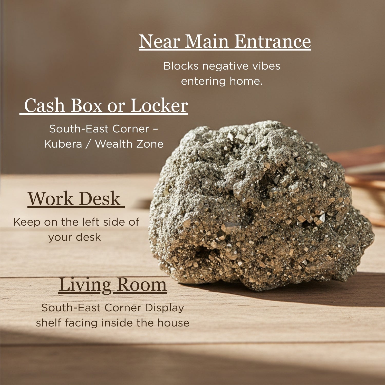 Pyrite Stone Raw Cluster [Attracting Money Fast, Business Luck - Spectacular Results] - plusvalueindia