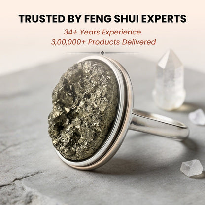 Pyrite Stone Ring Attract Money Wealth Fast - plusvalueindia